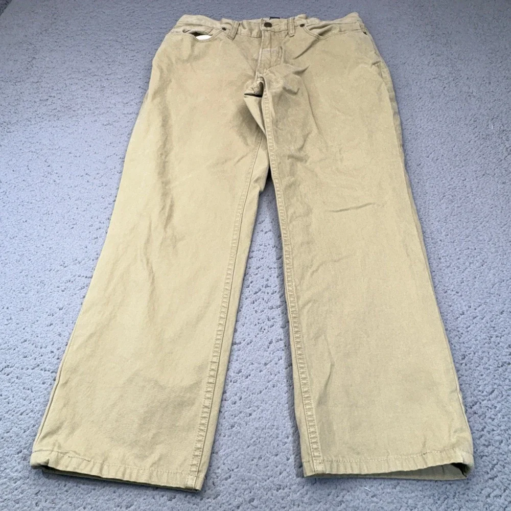 Polo Ralph Lauren Pants Mens 32x26 Mens Khaki Chinos 5 Pocket Preppy Straight